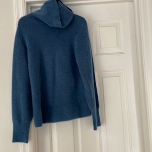 Blue cowl neck sweater. NWOT